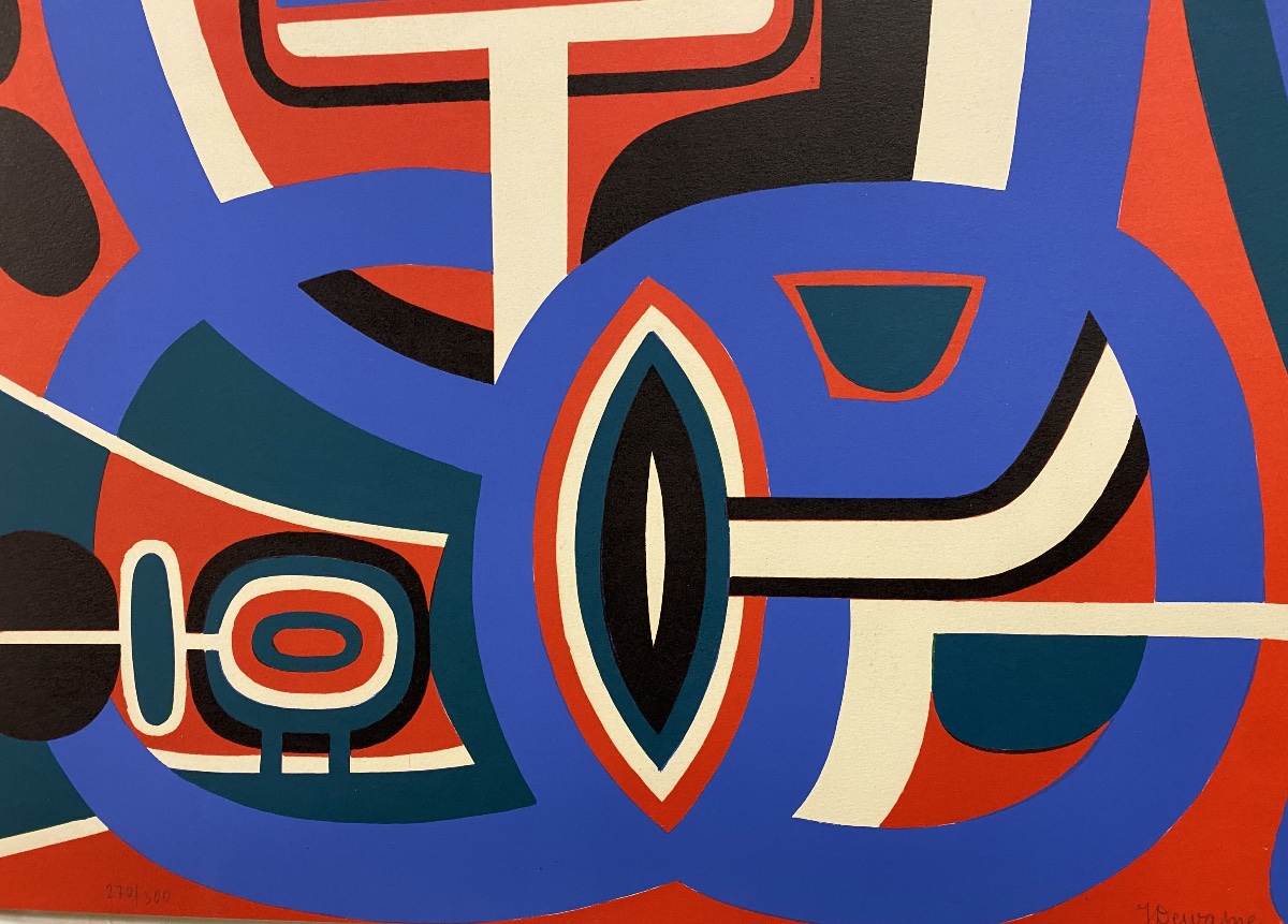 Dewasne, Jean (1921–1999), “longitude Est,” 1960, Signed And Numbered Color Lithograph, 48 X 64.5-photo-1