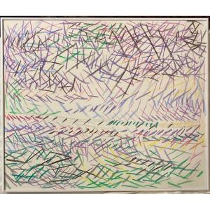 François De Asis, Born In 1935, "sausset Suite", 2022, Framed Pastels On Paper, 46 X 55 Cm