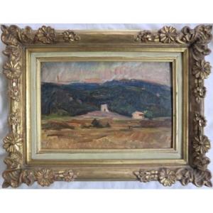 Arnaud Marcel (1877–1956) “landscape Near Aix” Oil On Cardboard, Signed, Framed, 19 X 28 Cm