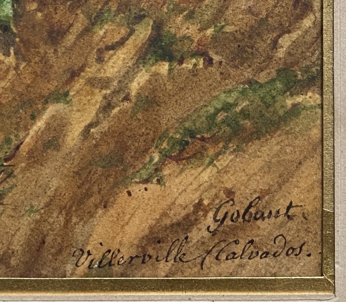 Aquarelle Gaspard Gobaut (1814-1882) -photo-3