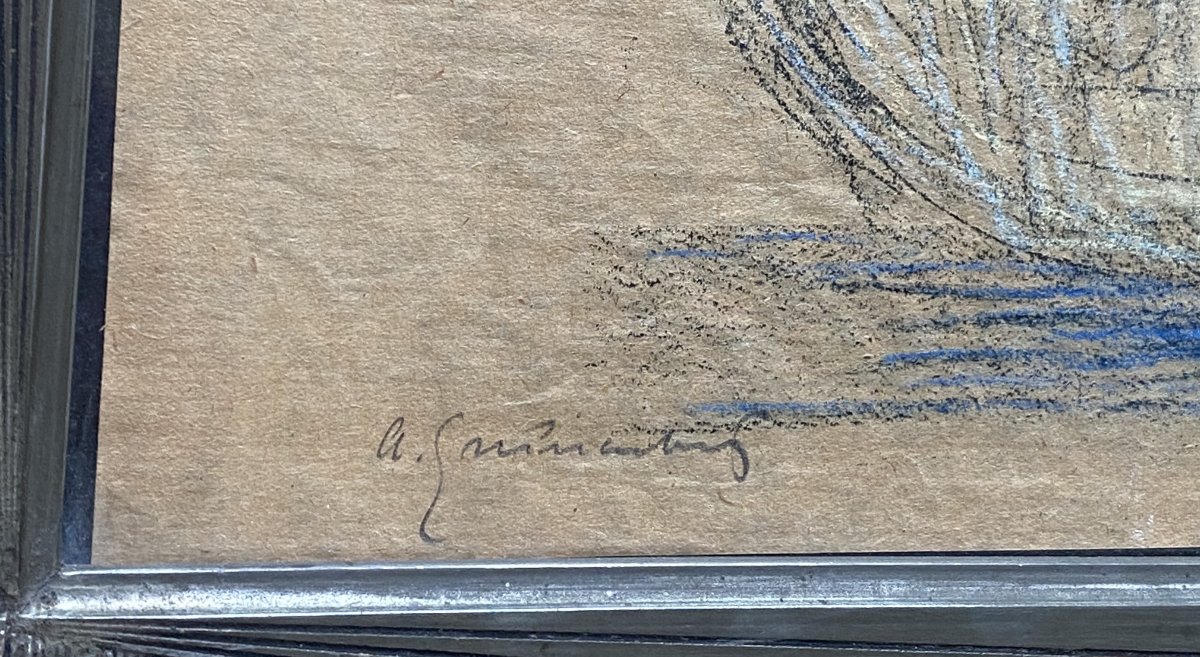 Arthur Grünenberg Lithograph. "tamara Kasarvina" Dancer.-photo-2