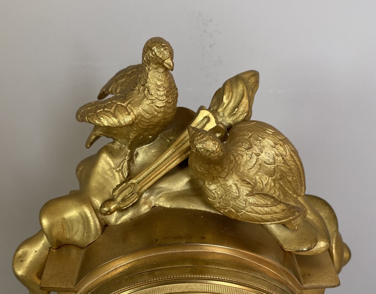 Gilt Bronze Clock  Louis XVI-photo-3