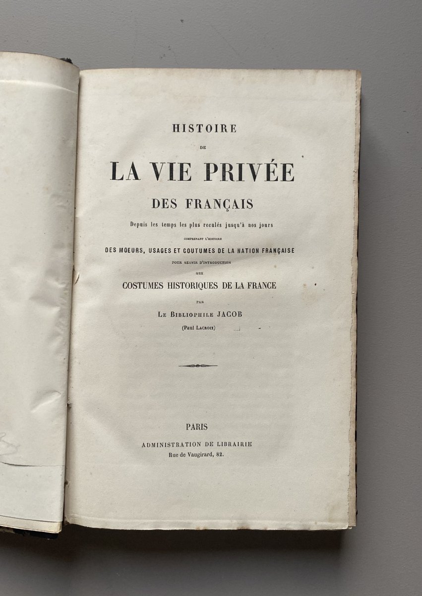 "Costumes historiques de la France" 10 tomes. P. Lacroix. 1852-photo-1
