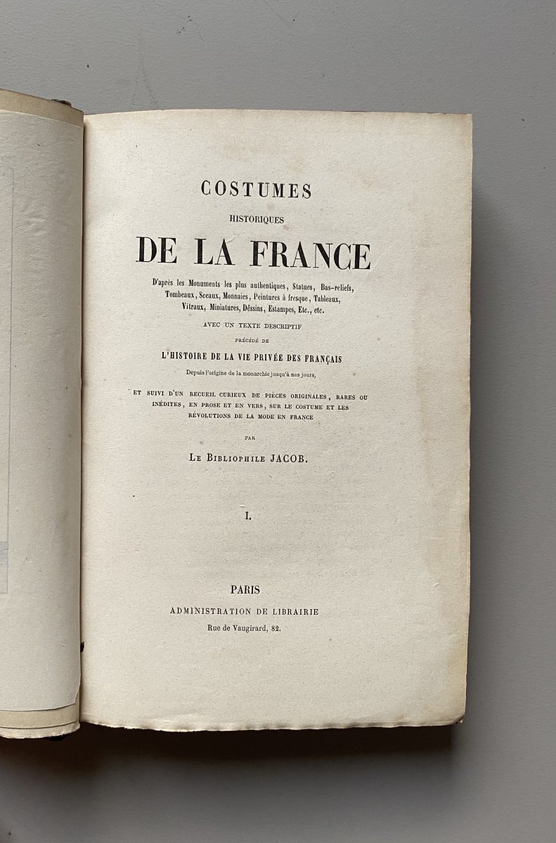 "Costumes historiques de la France" 10 tomes. P. Lacroix. 1852-photo-2