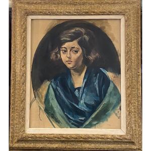 Portrait Of A Woman - Emile Othon Friesz