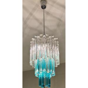 Chandelier Attributed To Venini Murano Italy Circa 1960-70