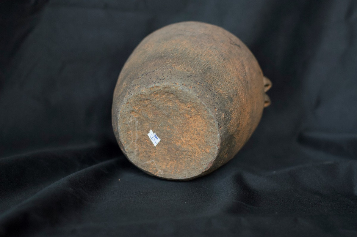 Jarre En Terre Cuite Avec Empreintes De Surface Période Des Royaumes Combattants (475-221 Bce)-photo-3