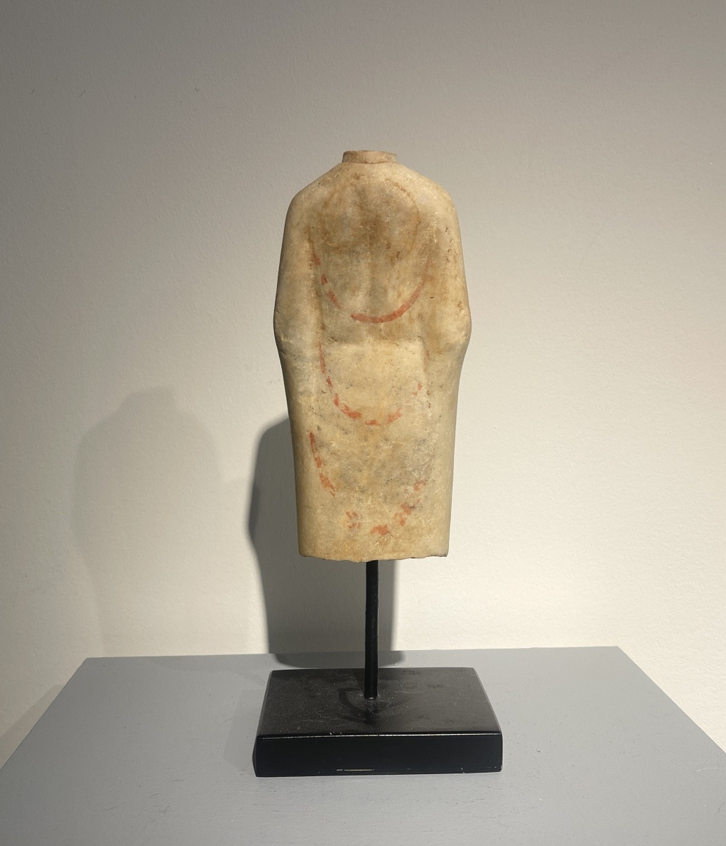 Elegant Marble Buddha With Pigment, Northern Qi-photo-4