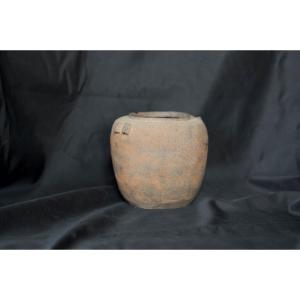 Jarre En Terre Cuite Avec Empreintes De Surface Période Des Royaumes Combattants (475-221 Bce)