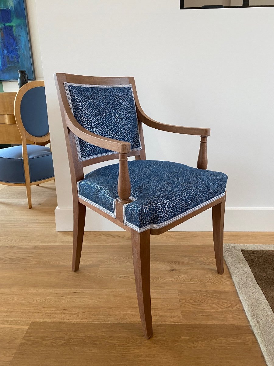 André Arbus (1903 / 1969) Fauteuil De Bureau En Acajou Vers 1940