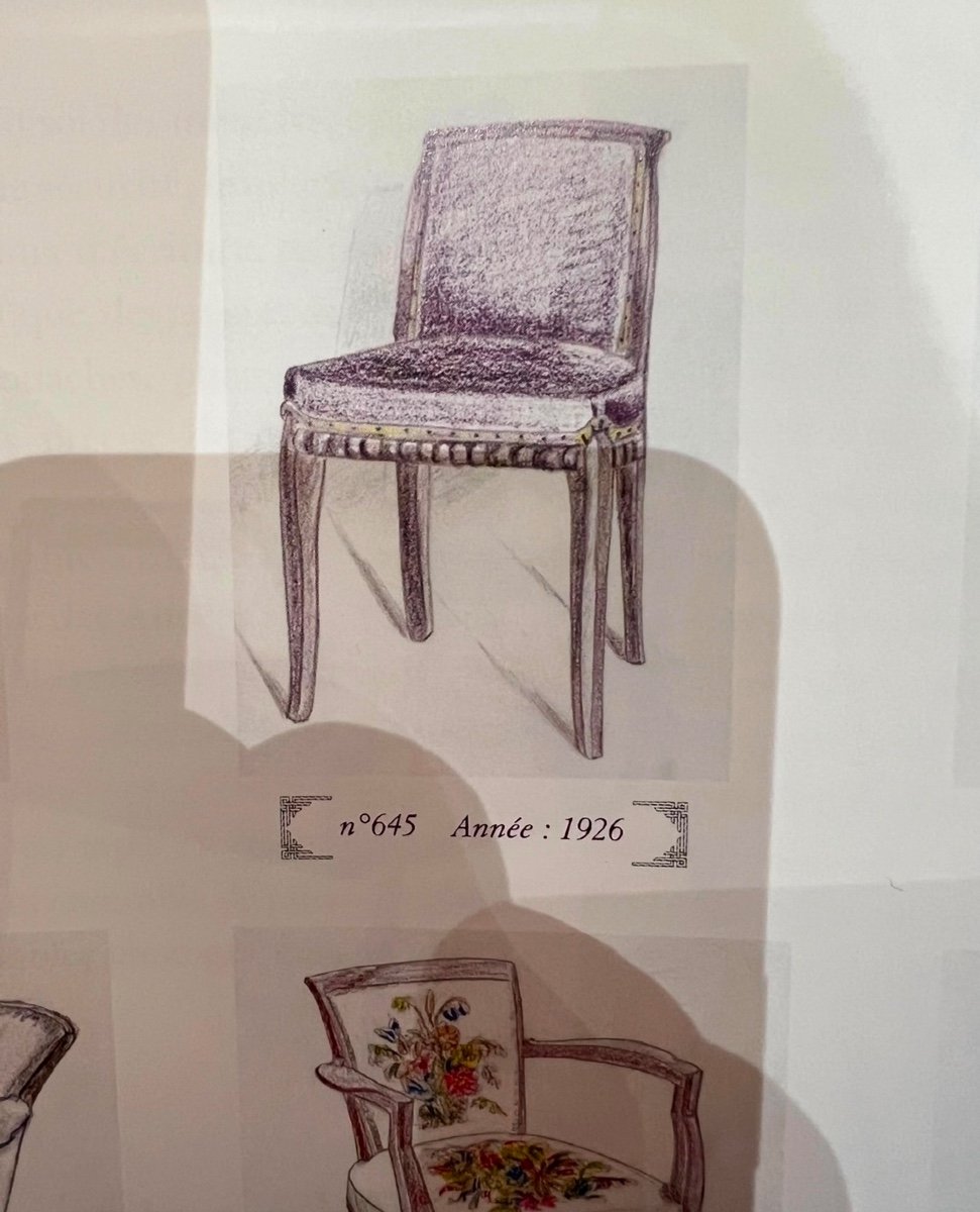 Jules Leleu Rare Rosewood Chair Circa 1926-photo-1