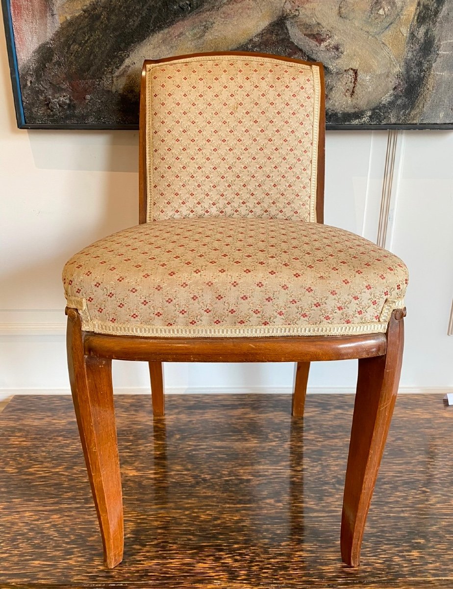 Jules Leleu Rare Rosewood Chair Circa 1926-photo-3