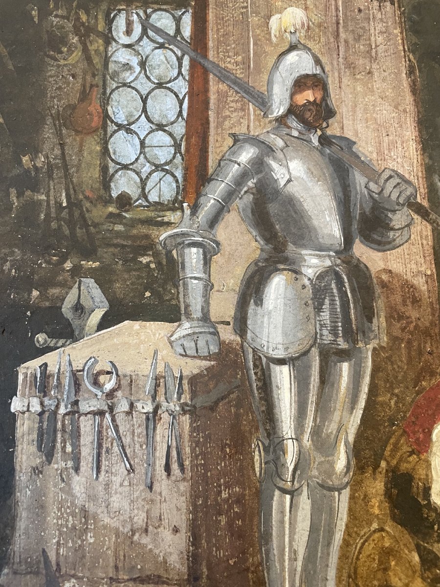 Scéne d'intérieure de Forgeron Armurier-photo-3
