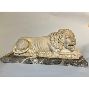 Marble Lion Based On A Work By Canova