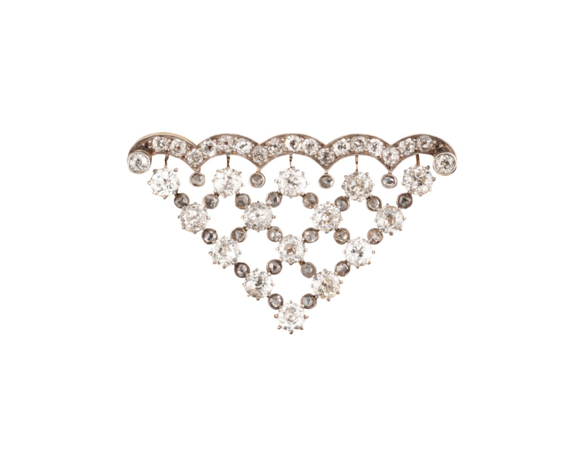 BOUCHERON - Broche en or et diamants -photo-4