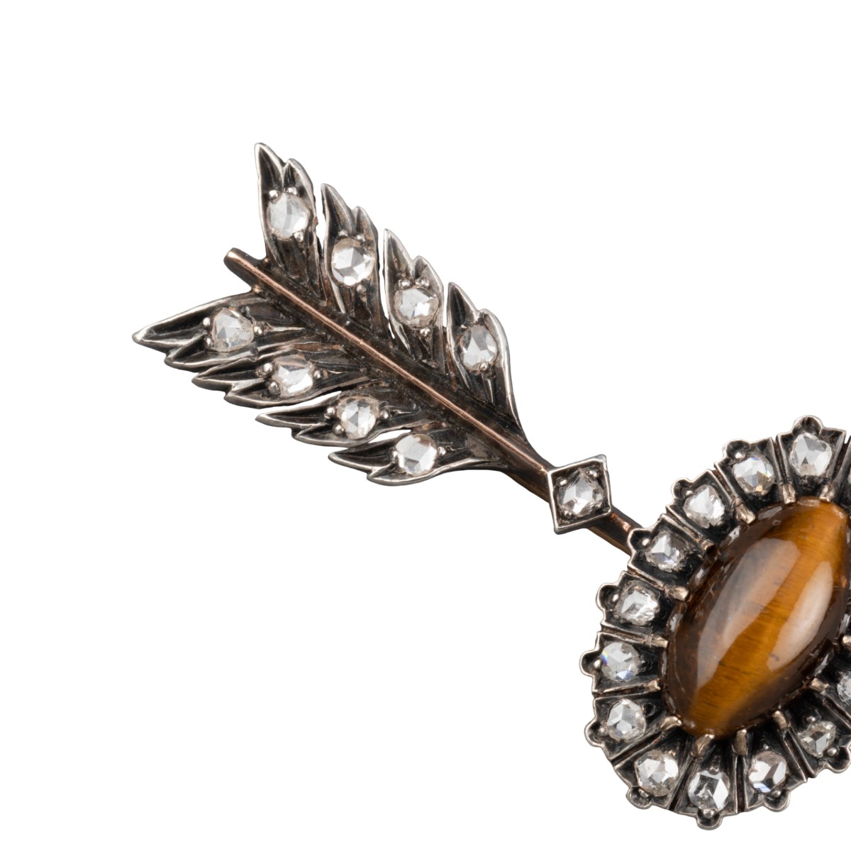 19th Century ‘love Is Blind’ Arrow Brooch-photo-4