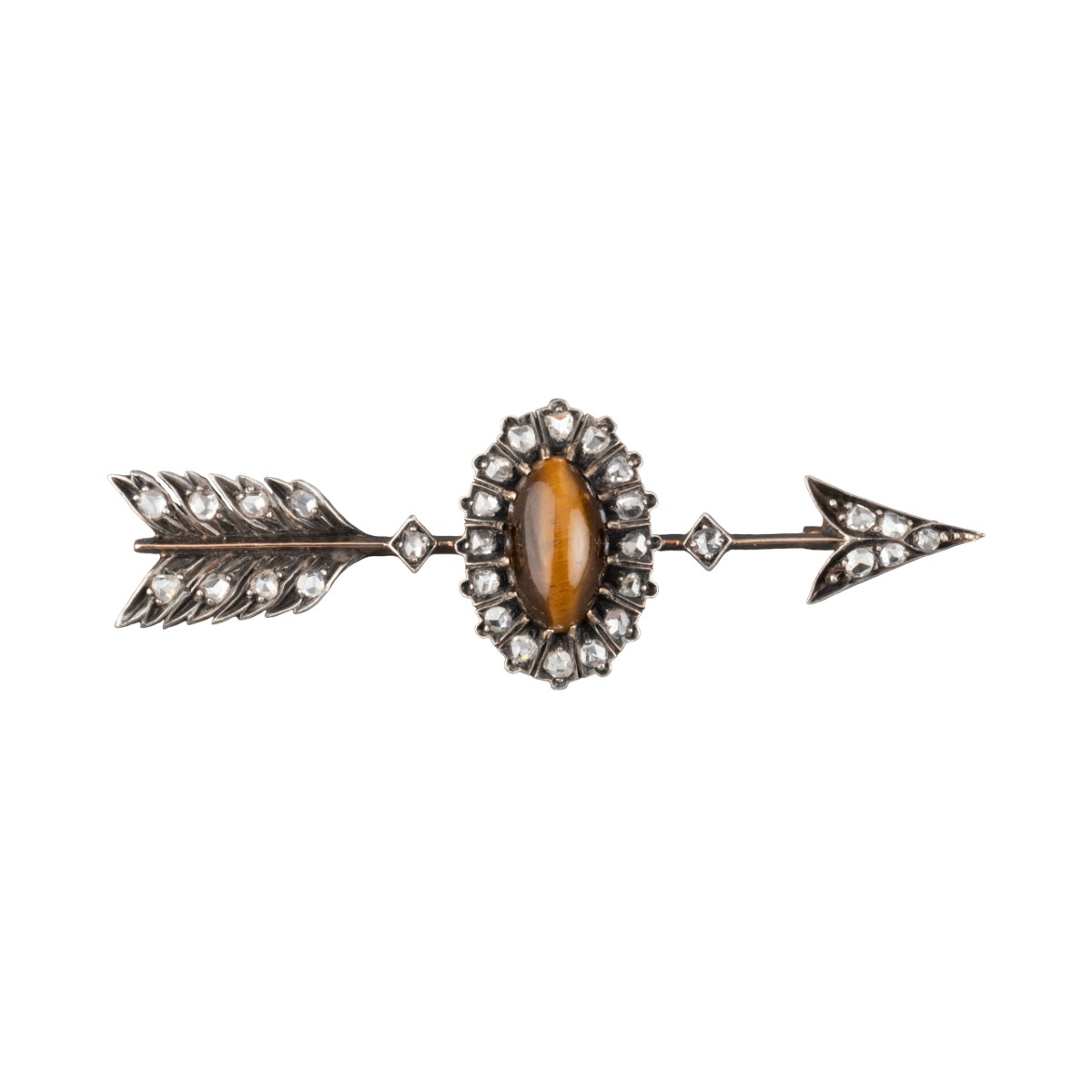 19th Century ‘love Is Blind’ Arrow Brooch
