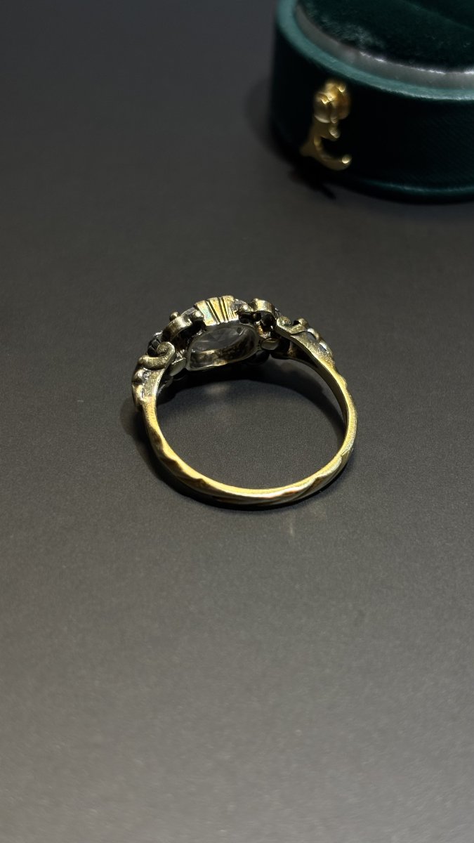Bague diamant rose, XIXe siècle-photo-1