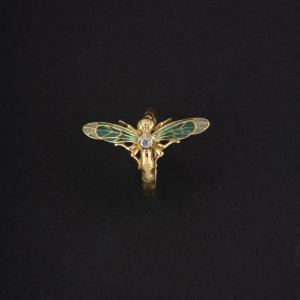 Bague Art Nouveau Libellule vers 1900