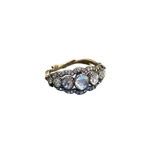 Gold, Silver And Diamond Ring, 19th Century