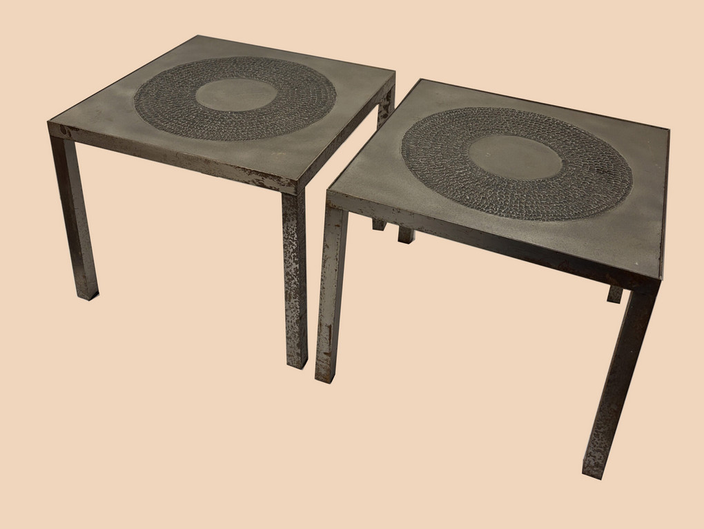 Paire de tables basses, design marc d'Haenens-photo-2