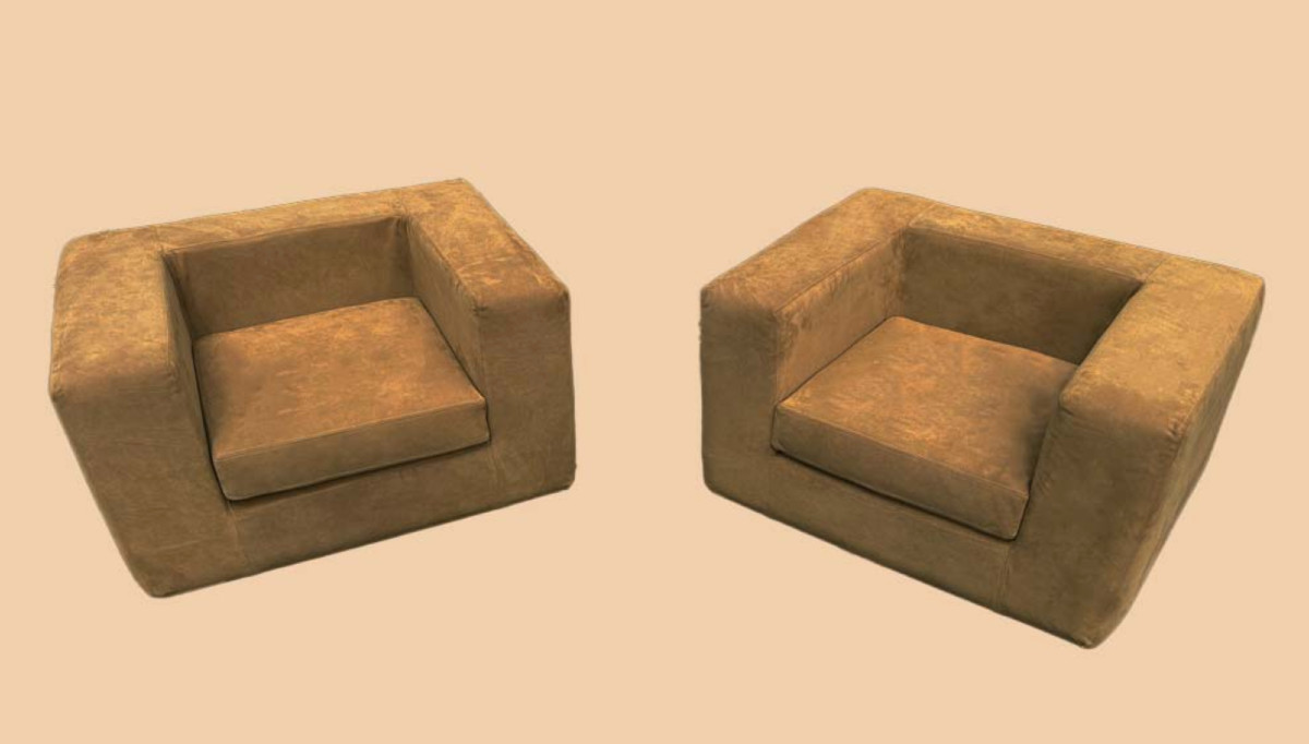 Paire de fauteuils Modèle Throw-away, circa 1965