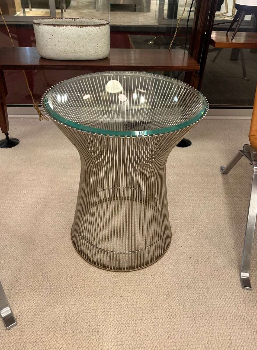 Guéridon Warren Platner, circa 1970-photo-2