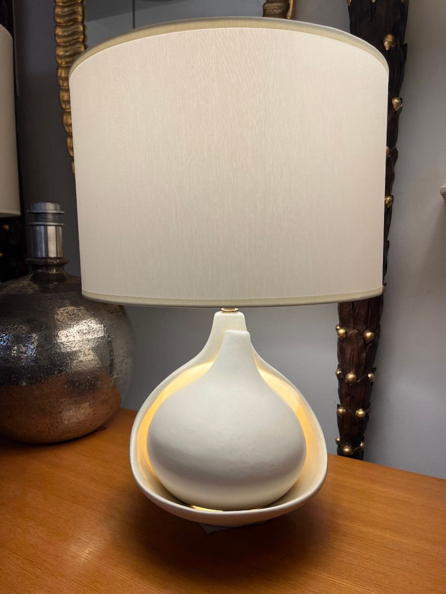 Fred & Andrée Stocker Designer Ceramic Lamp