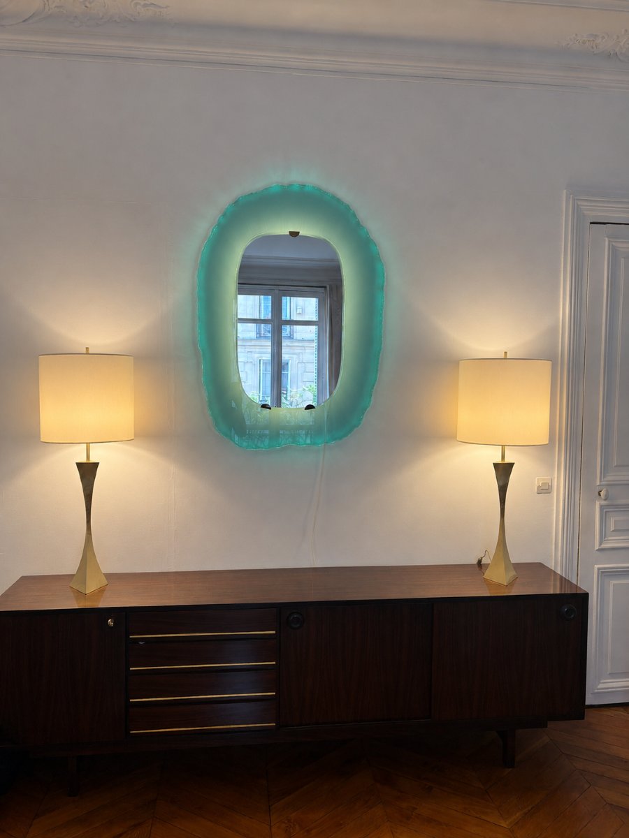 Paire de Lampes Tonello et Montagna en laiton -photo-2