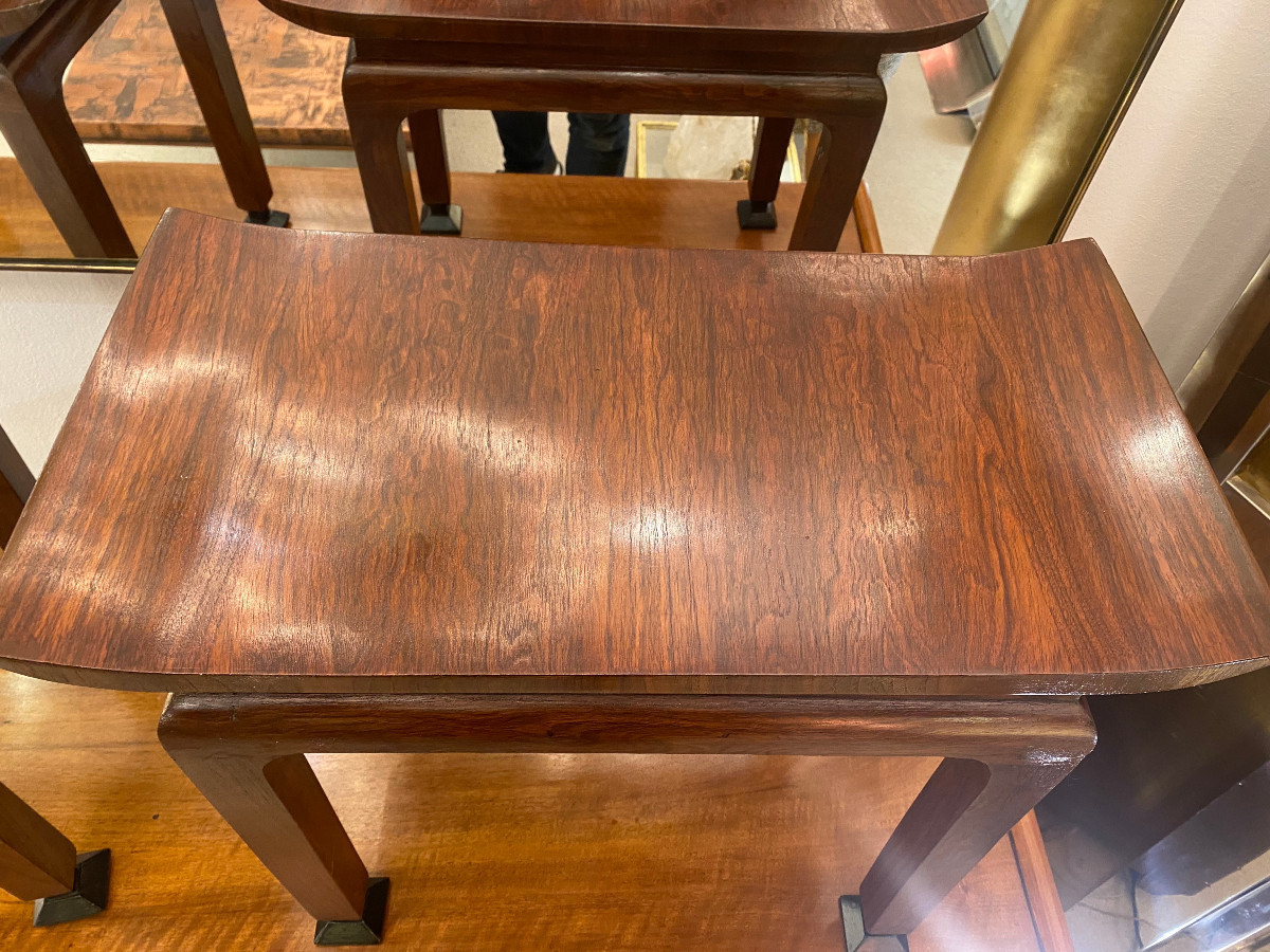 Paire de tables d'appoint en palissandre-photo-1