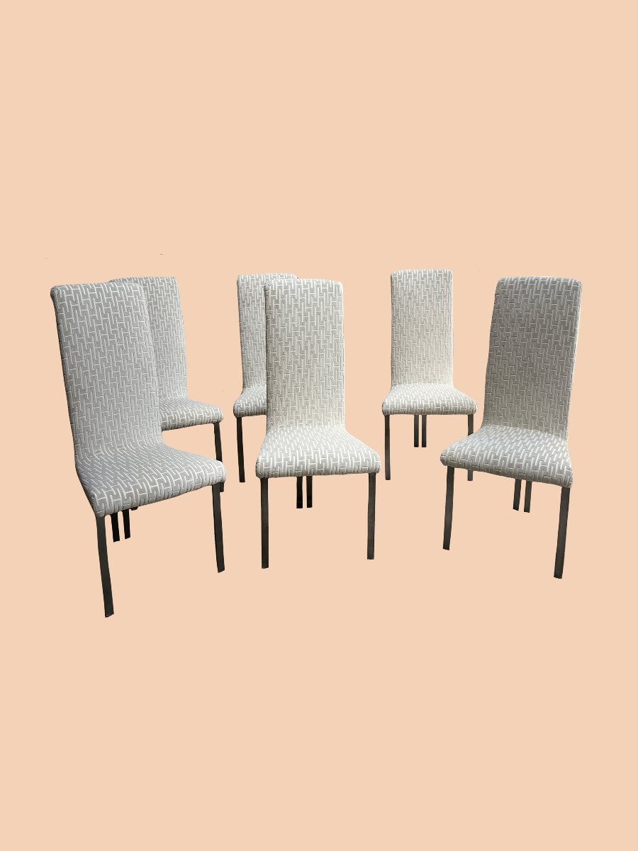 Suite de 6 chaises de salle à manger-photo-2