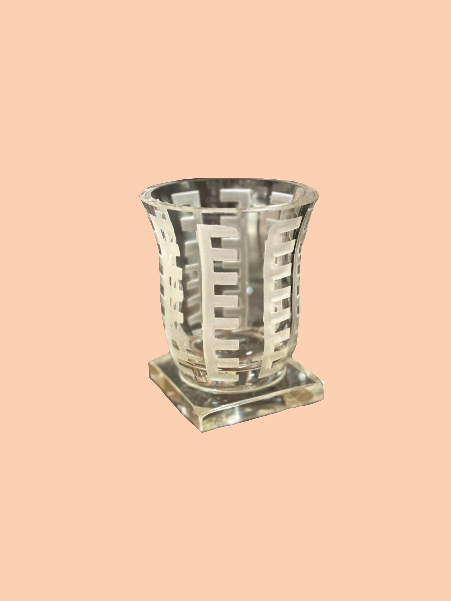Vase Art Déco en verre Jean Luce