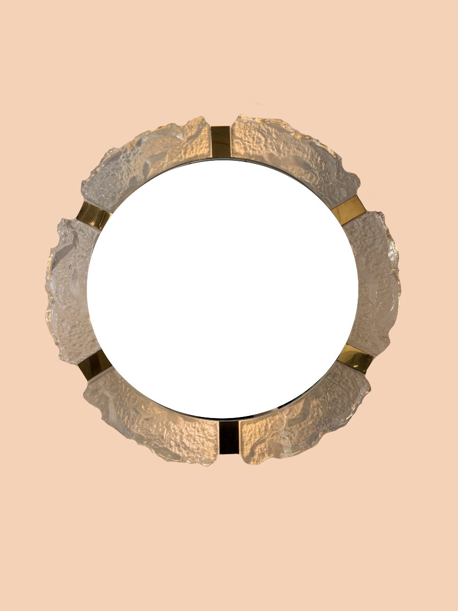 Kalmar Round Glass Mirror With Light