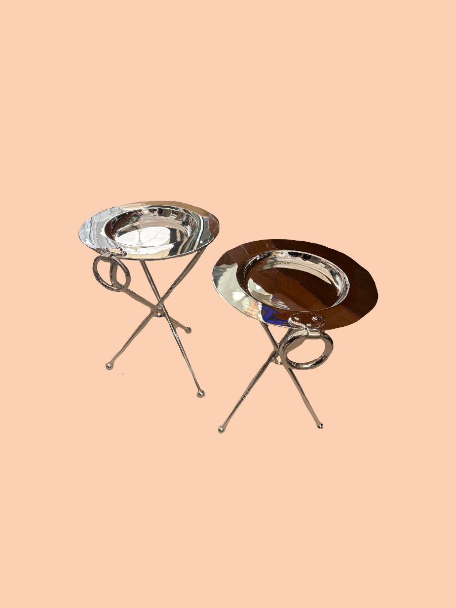 Pair Of Tripod Side Tables