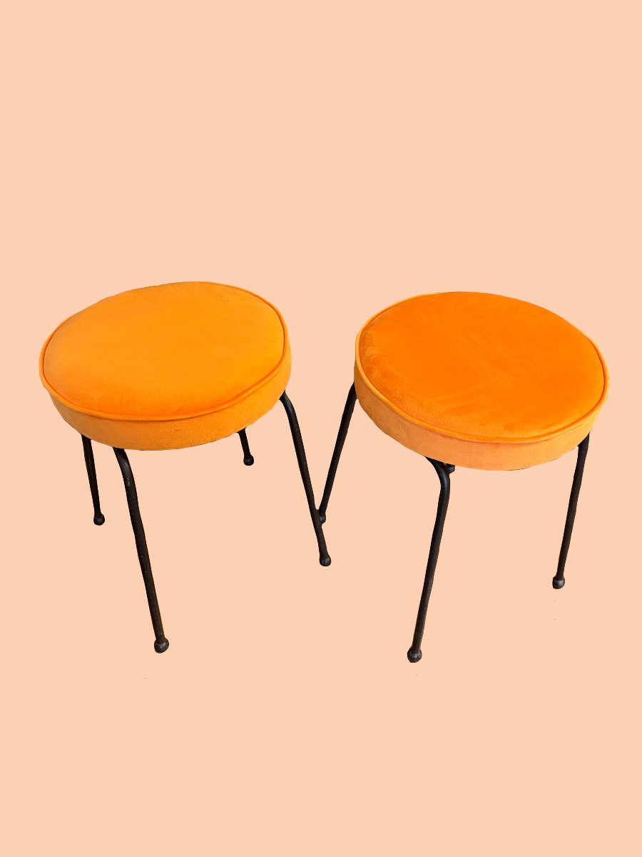 Paire De Tabourets 