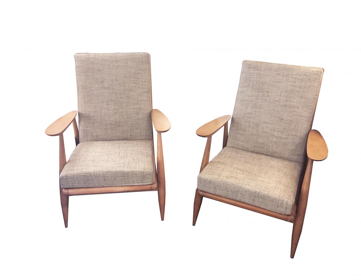Pair Of Armchairs 1950s-photo-3
