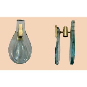 Suite Of 6 Sconces Origin Italy, Circa 1970