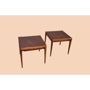 Pair Of Coffee Tables Or Bedside Tables Design Osvaldo Borsani, Circa 1950
