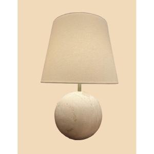 Travertine Ball Lamp