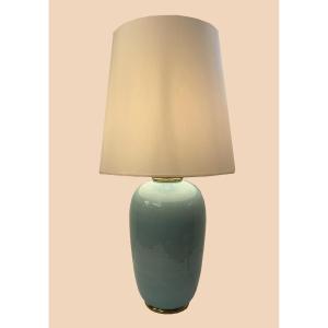Turquoise Blue Ceramic Lamp