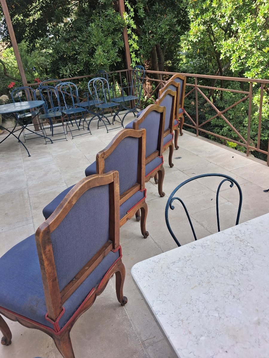 Set Of Six 18th-century Chairs-photo-3
