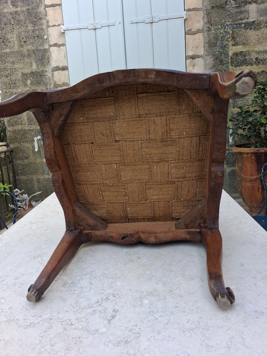Set Of Six 18th-century Chairs-photo-5