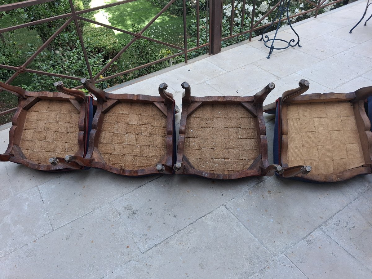 Set Of Six 18th-century Chairs-photo-6