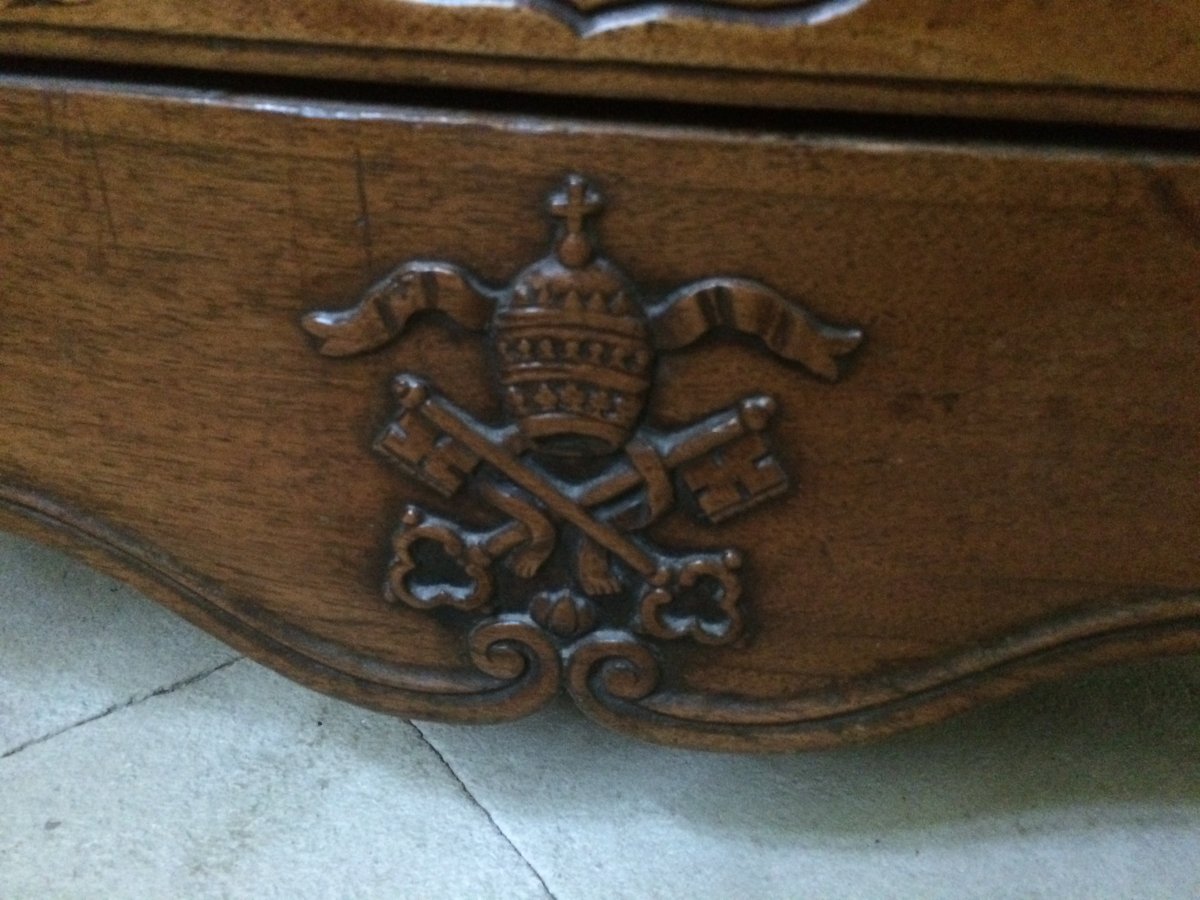 Chest Of Drawers In Walnut Opening By 3 Drawers. XVIII Eme-photo-2