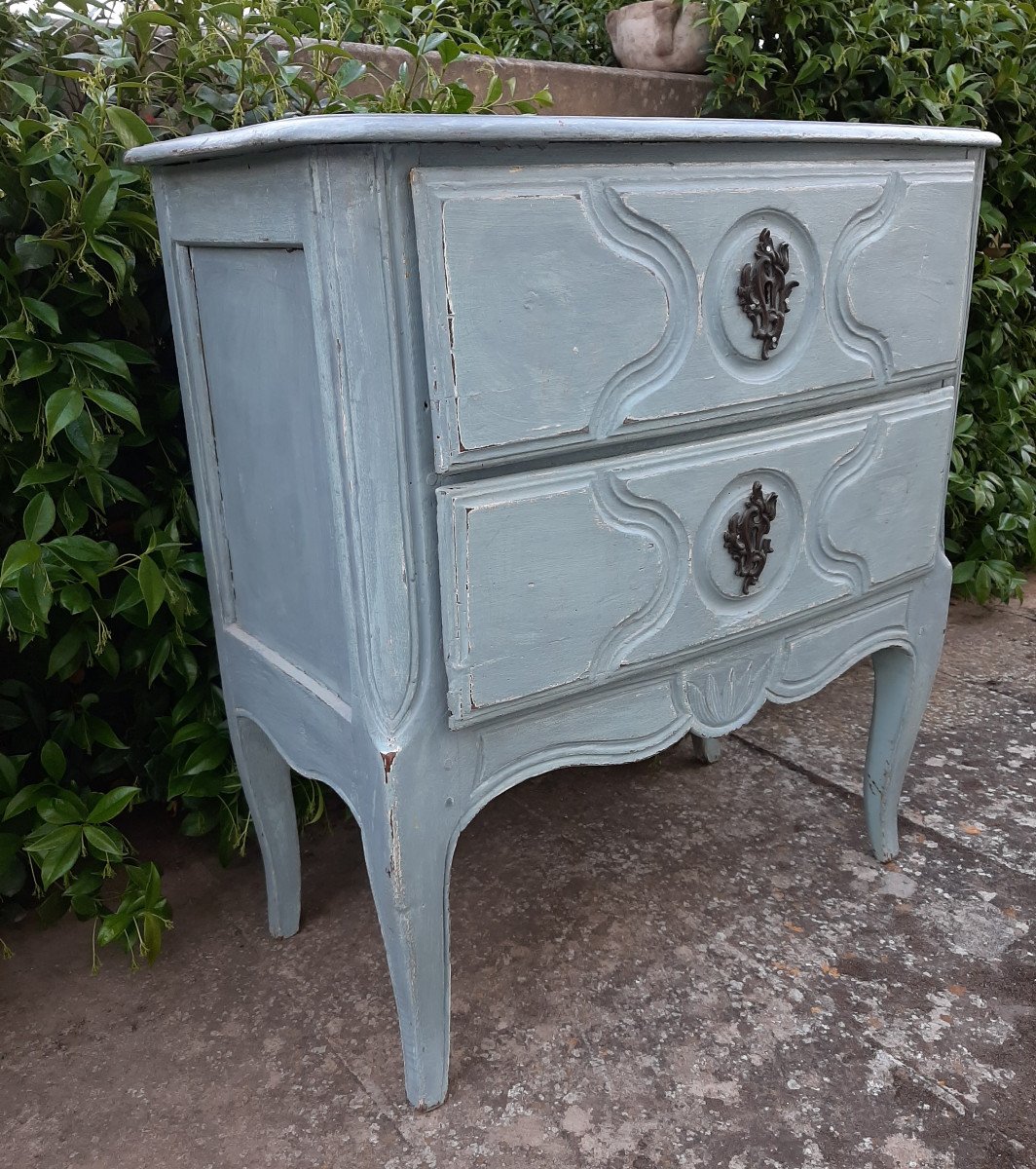 Petite commode  en bois peint de style XVIII eme 