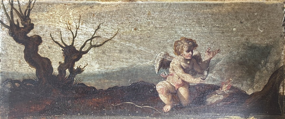 Paire de Tableaux Flamands Anciens, XVIIe siècle - CORNELIUS GALLE (École/Peinture Flamande)-photo-2