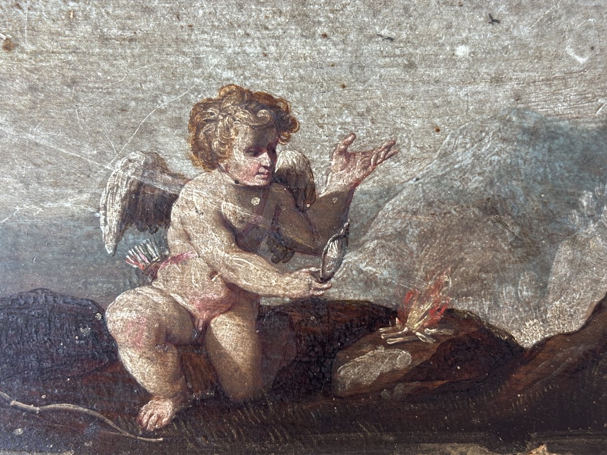 Pair Of Antique Flemish Paintings, 17th Century – Cornelius Galle (flemish School/painting)-photo-1