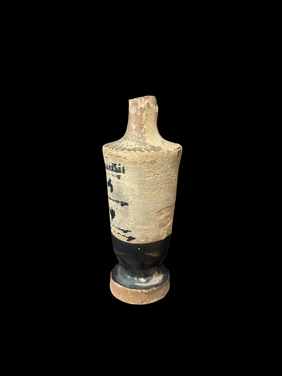 Lécythe (Lekythos) Antique, Grèce Epoque Classique (475 - 450 av. J.-C.) - Céramique Attique-photo-2