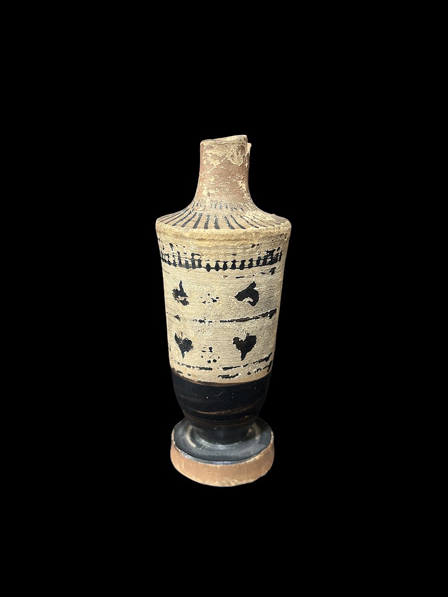 Lécythe (Lekythos) Antique, Grèce Epoque Classique (475 - 450 av. J.-C.) - Céramique Attique