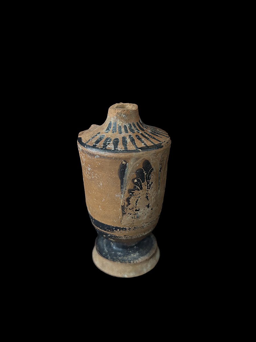 Lécythe (Lekythos) Antique, Grèce Epoque Classique (500 av. J.-C.) - Céramique Attique-photo-4